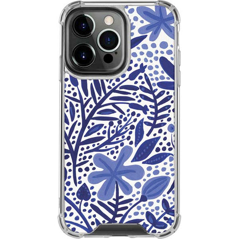 Blue Garden by Cat Coq iPhone 15 Pro Clear Case